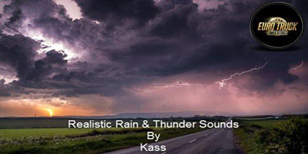 ETS2 - Realistic Rain & Thunder Sounds V3.3 (1.38.x)