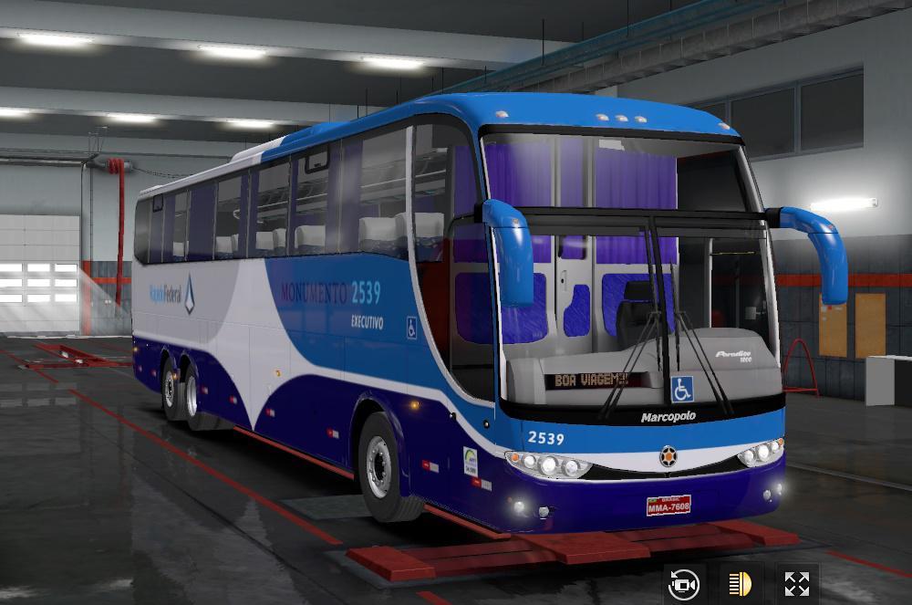 ETS2 - Marcopolo G6 1200 Mercedes Bus V2.1 (1.36.x)