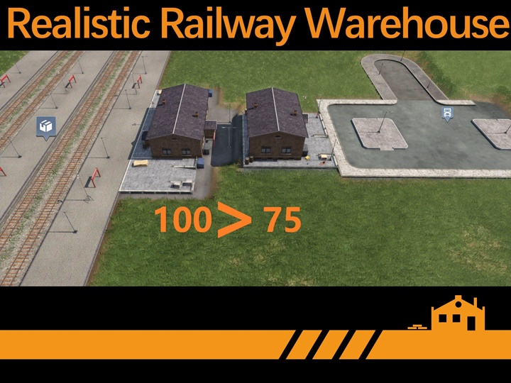 Transport Fever 2 - Realistic Railway Warehouse