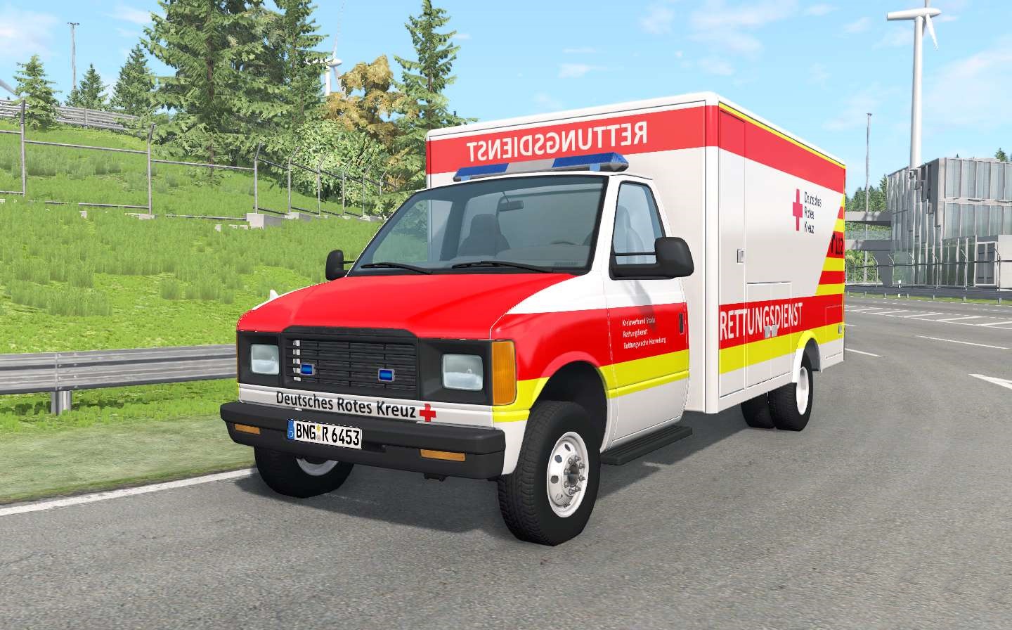 BeamNG - Gavril H-Series German Ambulance Car Mod V1.4