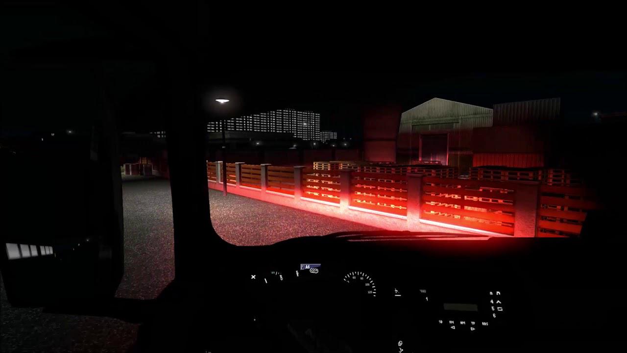 ETS2 - Red Xenon Lights (1.36.x)