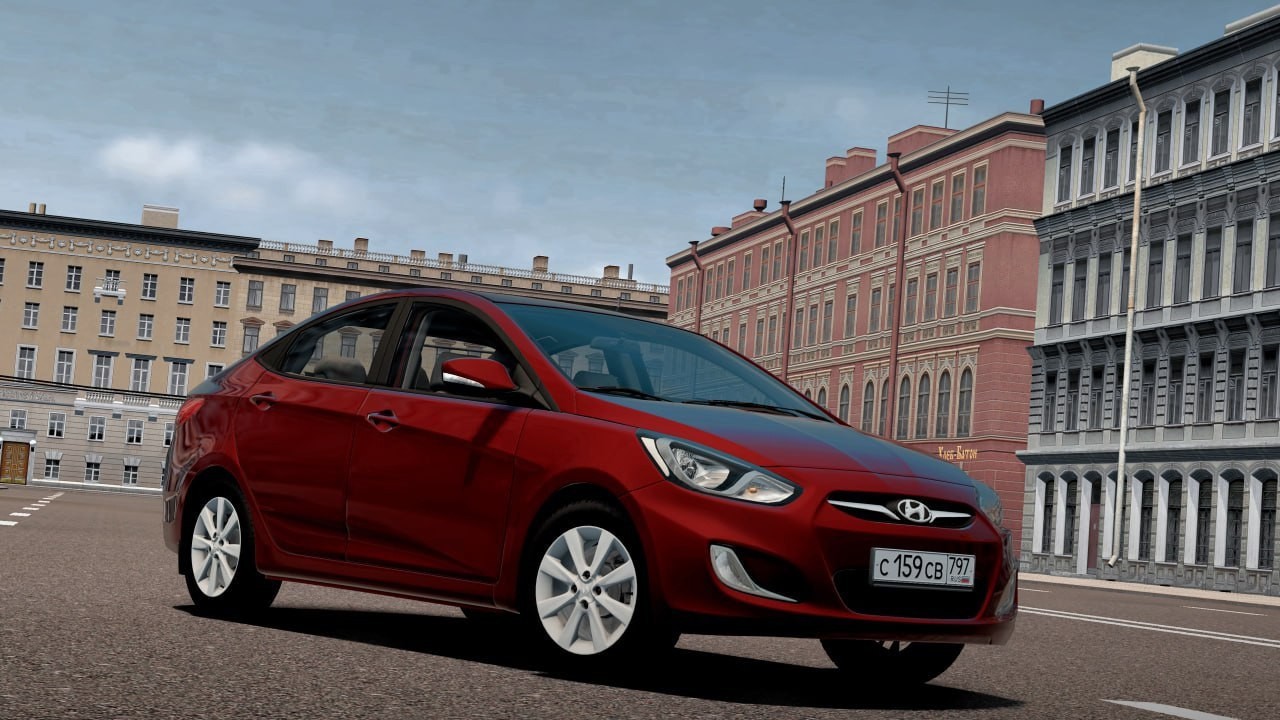 City Car Driving 1.5.9.2 - Hyundai Solaris 2012 Car Mod