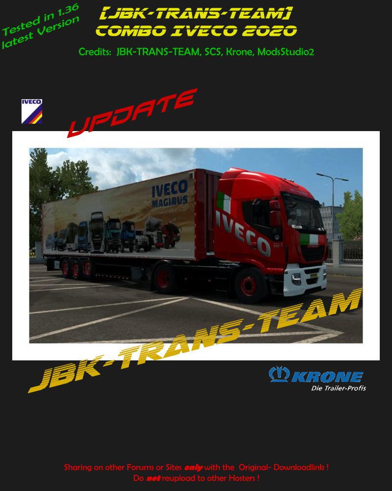 ETS2 - JBK Combo Iveco 2020 V3.0 (1.36.x)