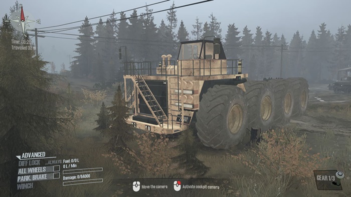 Spintires:Mudrunner - Super Mine Car Road Fighter Mode On