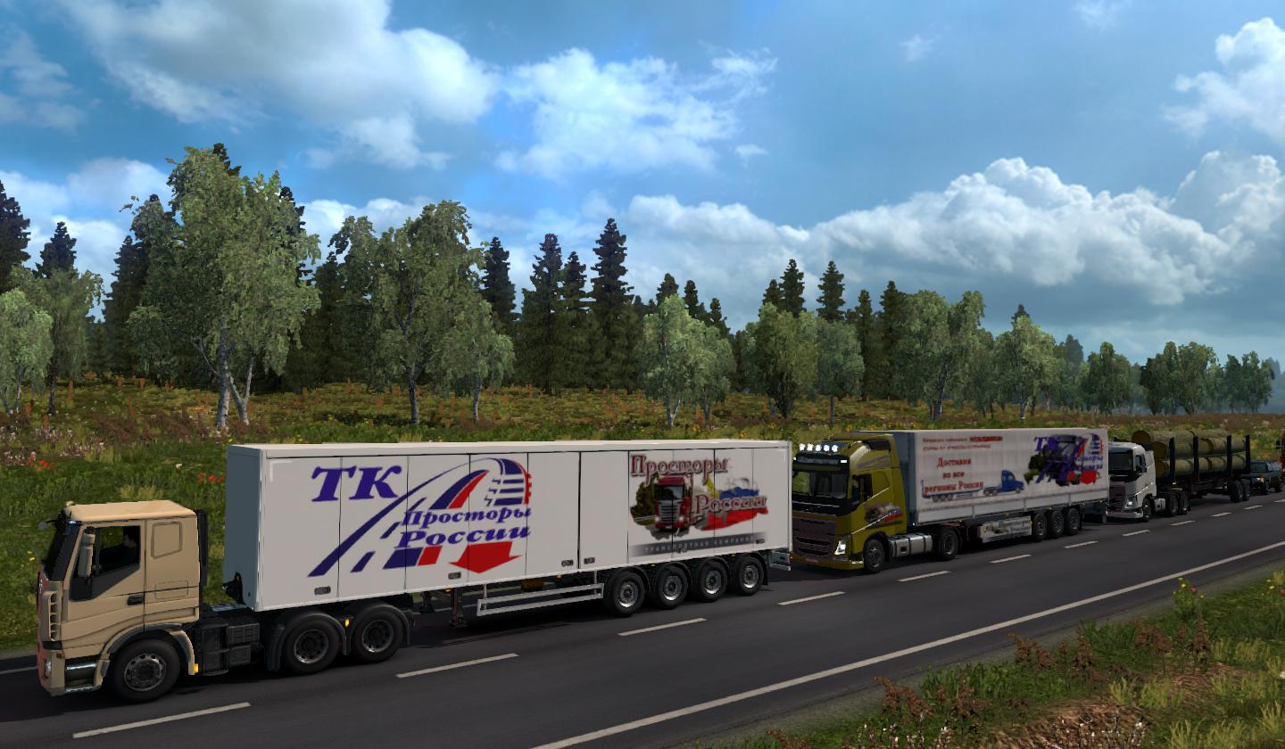 ETS2 - Russian Open Spaces Map V7.5 (1.35.X)