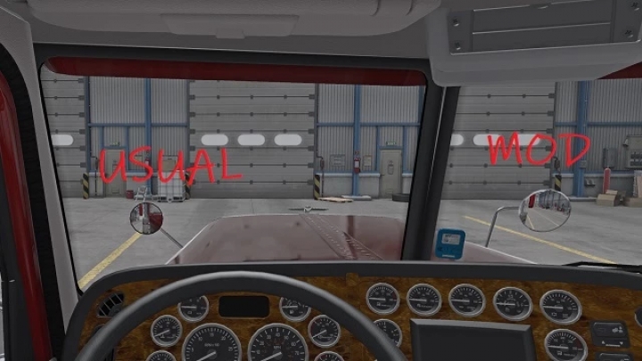 ATS - Big Hood Mirror for Peterbilt 389 (1.40.x)