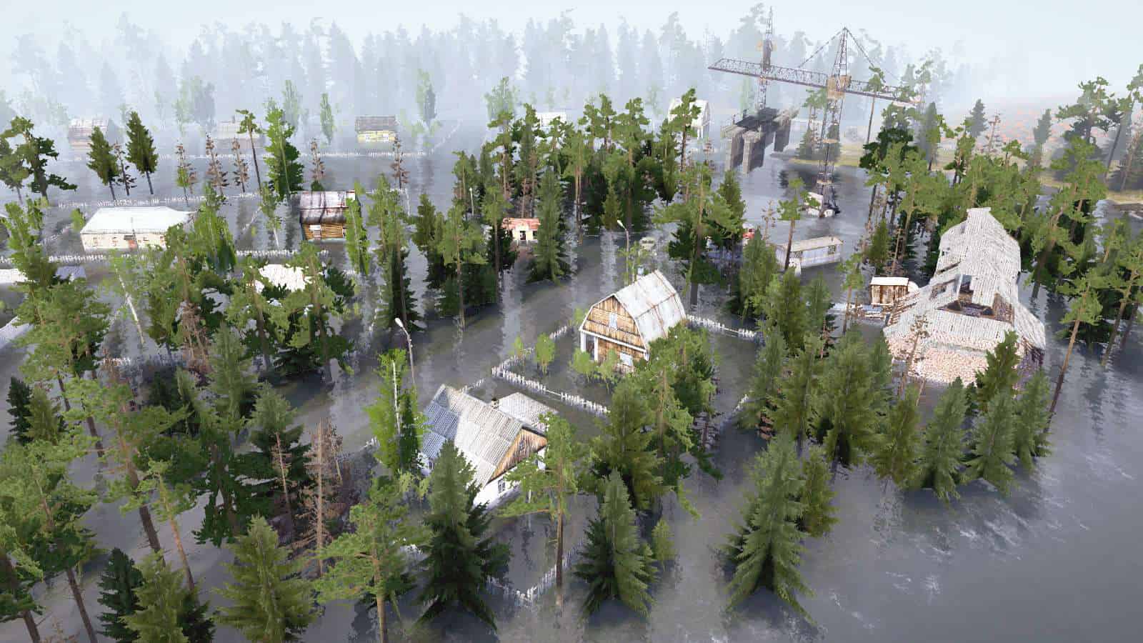 Spintires:Mudrunner - Flooded Village Map