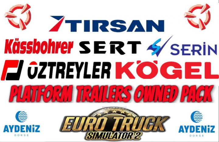 ETS2 - Platform Trailer Owned Pack V1.1 (1.38.x)