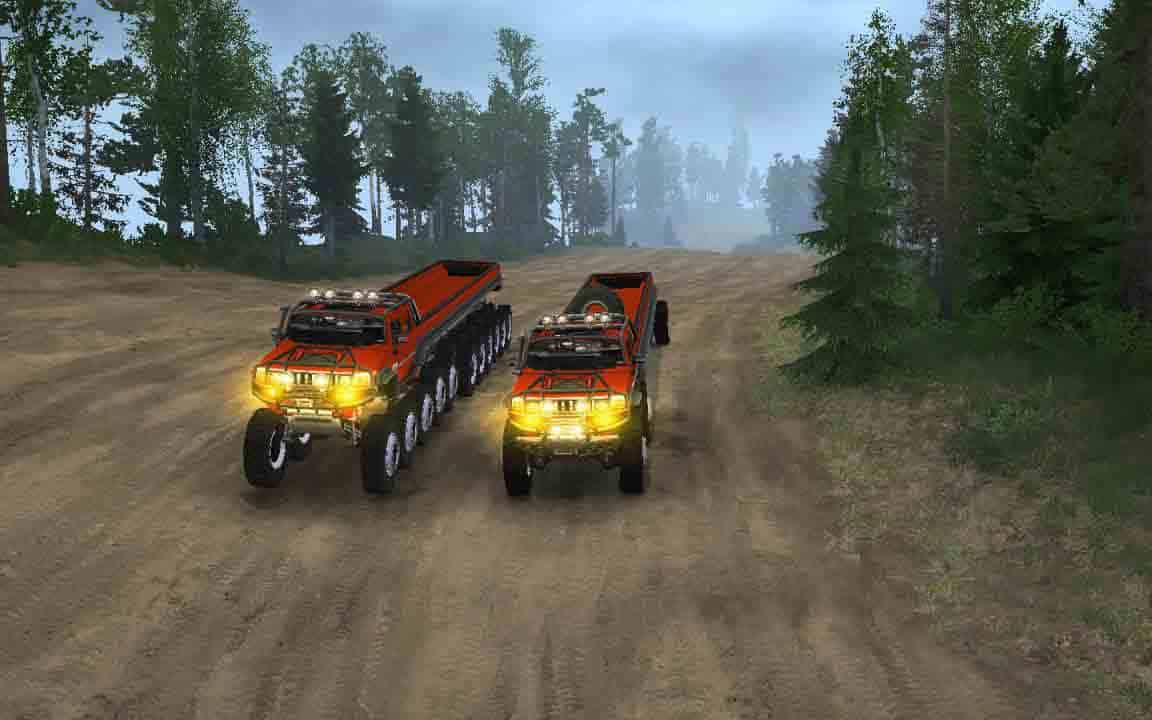 Spintires:Mudrunner - Hummer H2 6x6 and 22x22 Mod
