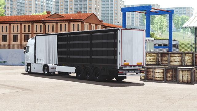 ETS2 - Side Curtain Open Trailer (1.37.x)