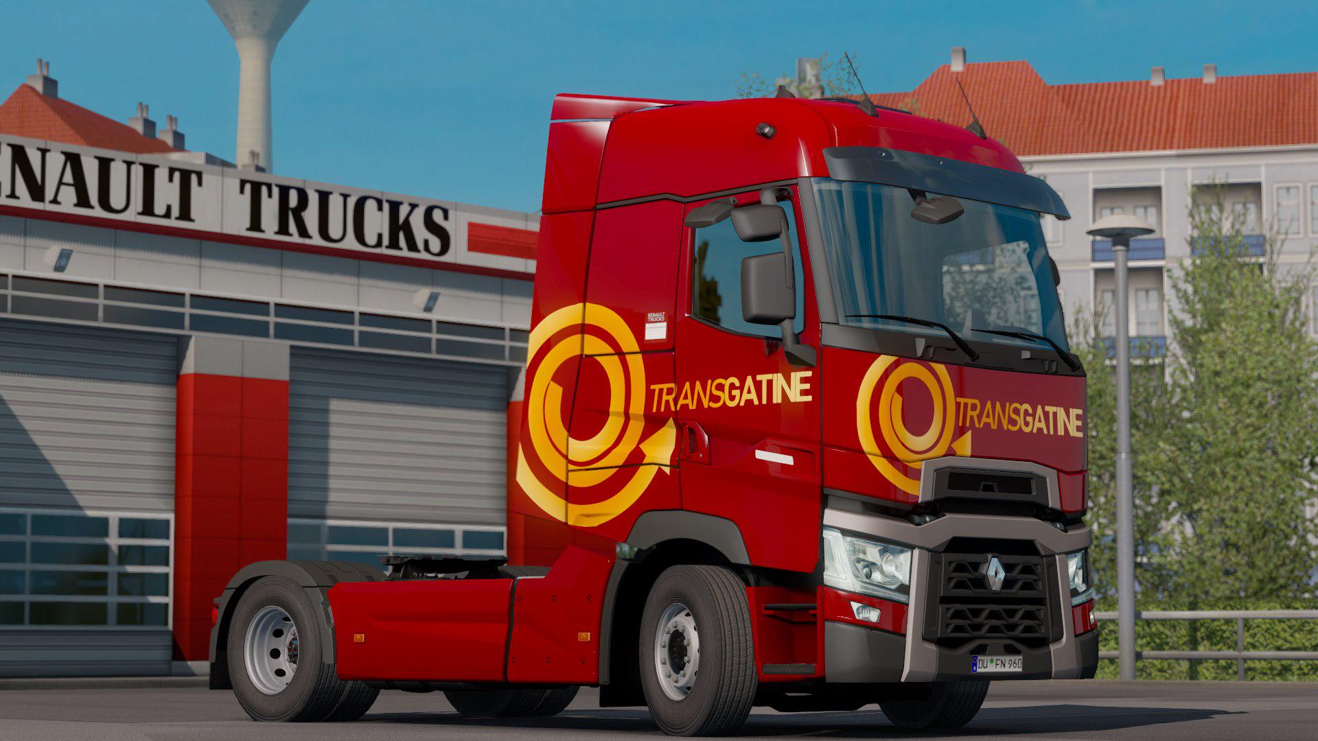 Ets2 Renault T Transgatine Skin 1 36 X Euro Truck Simulator 2 Mods Club