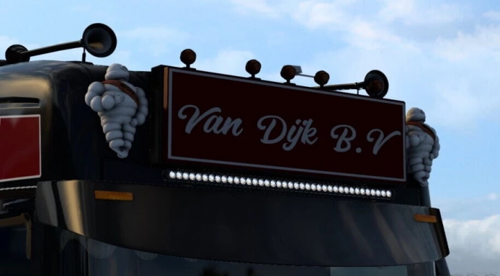 ETS2 - Red Strobe & Blue Strobe Led Bars V1.0 (1.40.x)