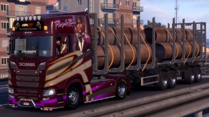 ETS2 - Scania S NG Purple Rain Skin V1.0 (1.41.x)