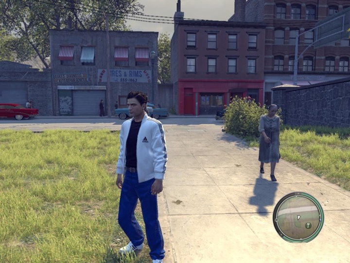 Mafia 2 – White Suit with Dark Blue Jeans