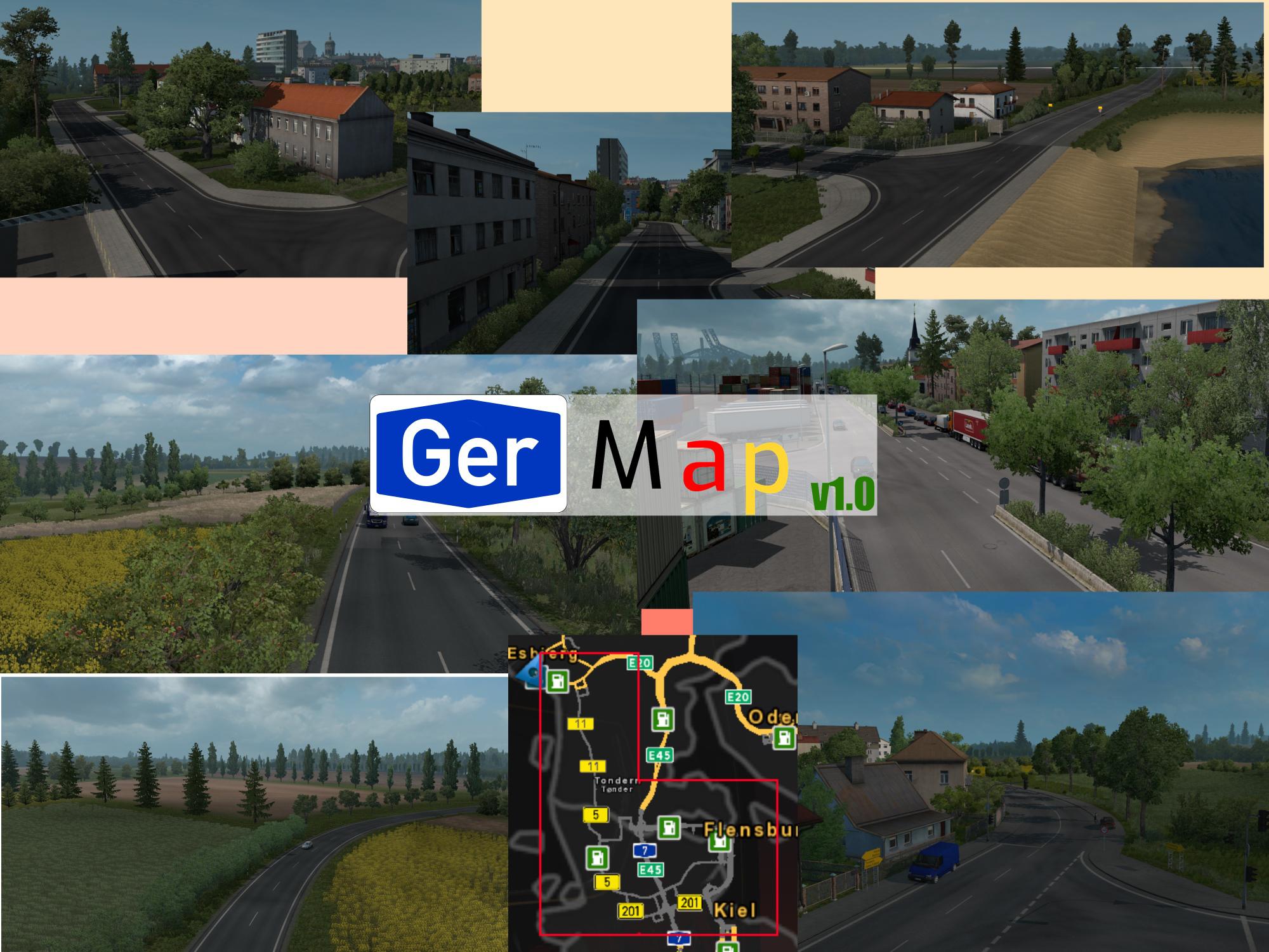 ETS2 - GerMap V1.2 (1.35.x)