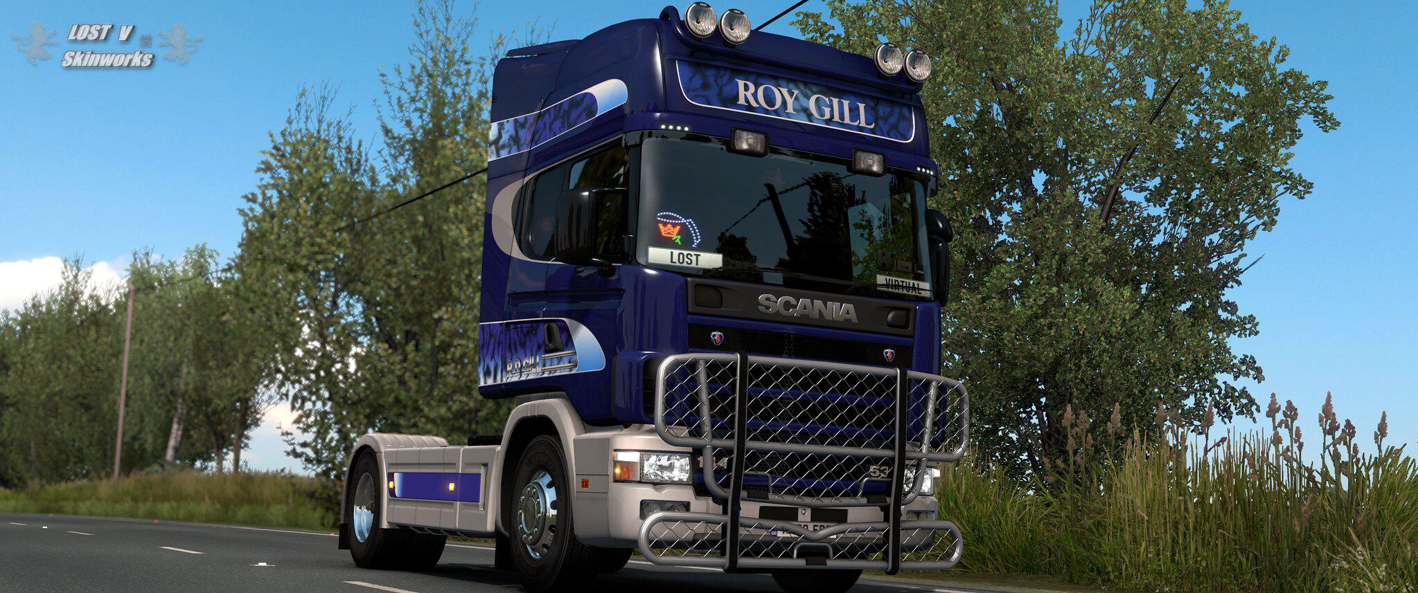 ETS2 - Roy Gill Haulage Scania Skin V1.0 (1.39.x)