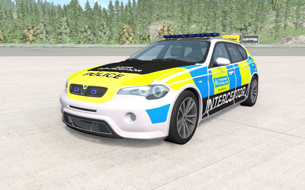 BeamNG - ETK 800-Series ANPR Interceptor Police Car Mod V0.3