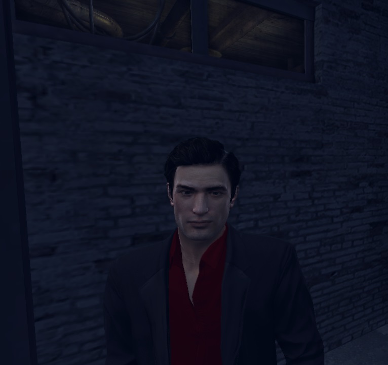 Mafia 2 – Black Suit With Red Shirt Without Glasses