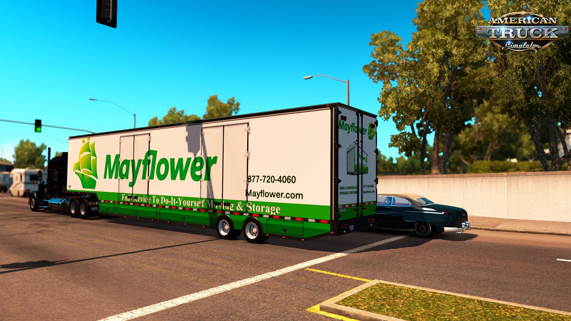 ATS - Trailer RD Moving Van + 17 Skins (1.35.x)