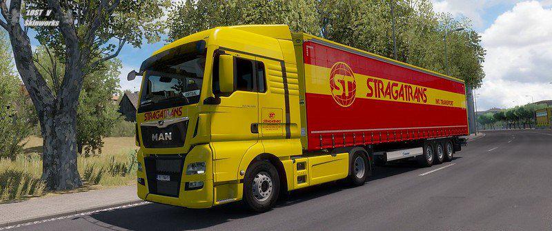 ETS2 - Man Tgx E6 Stragatrans Combo Skin V1 (1.37.x)