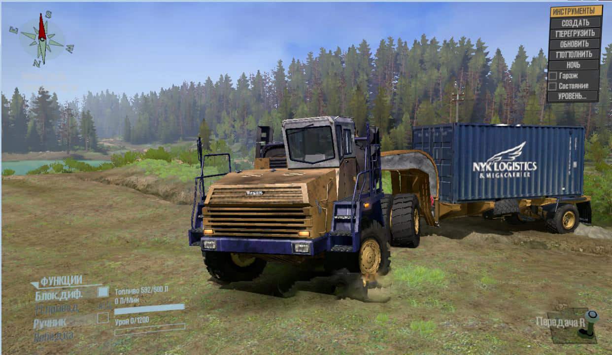 Spintires Mudrunner - Belaz 7540 Truck V02