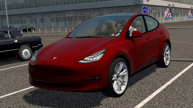 City Car Driving 1.5.9.2 - Tesla Model Y 2021 Car Mod