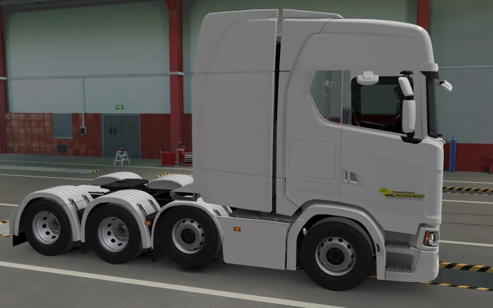 ETS2 - Scania S 2016 8x4 Transportadora PRA Frente Brasil Skin (1.41.x)