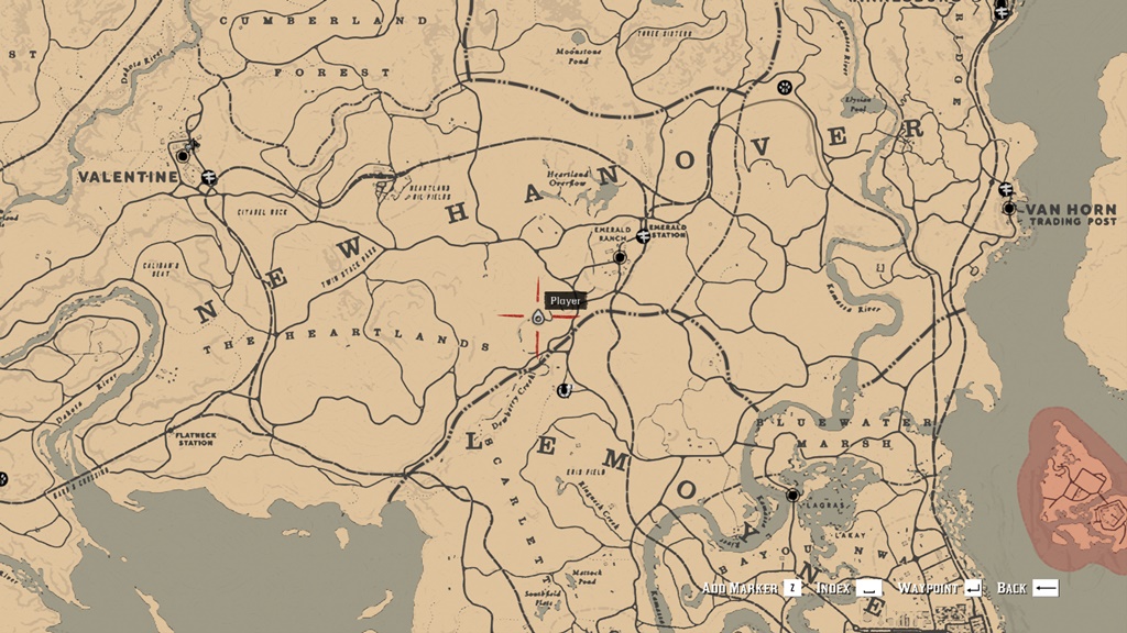Red Dead Redemption 2 - U.S Army Camp Map