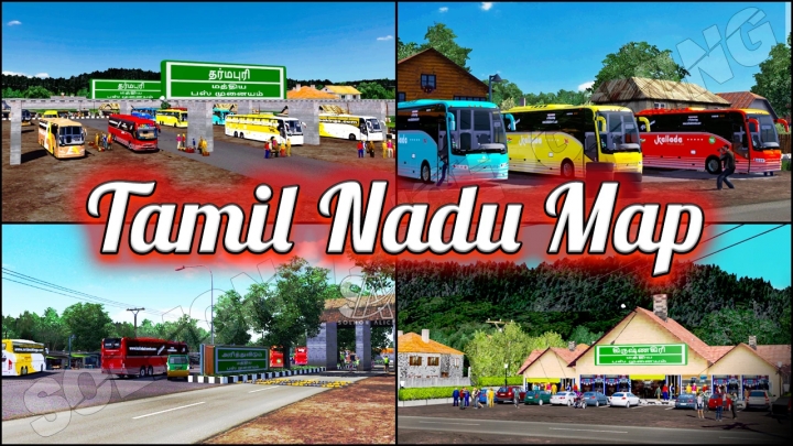 ETS2 - Tamil Nadu Map With Profile (1.36-1.40)