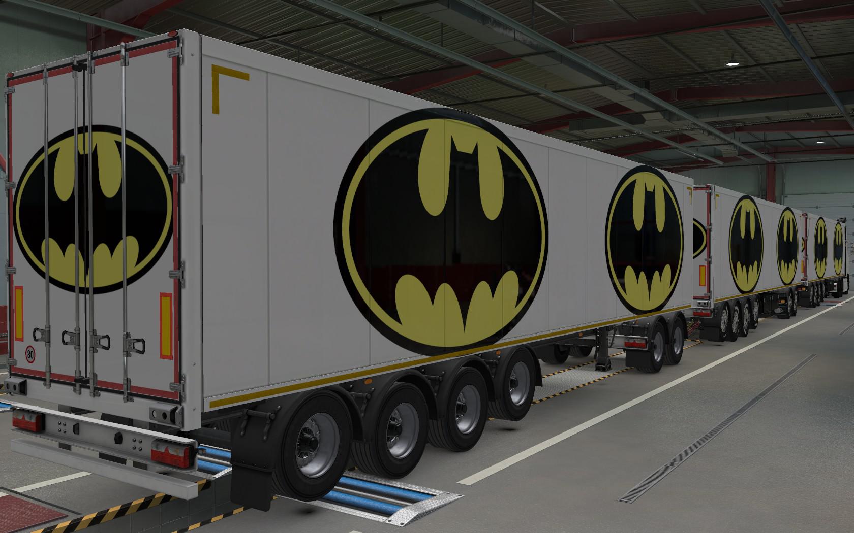 ETS2 - Owned Trailers Batman Skin (1.37.x)