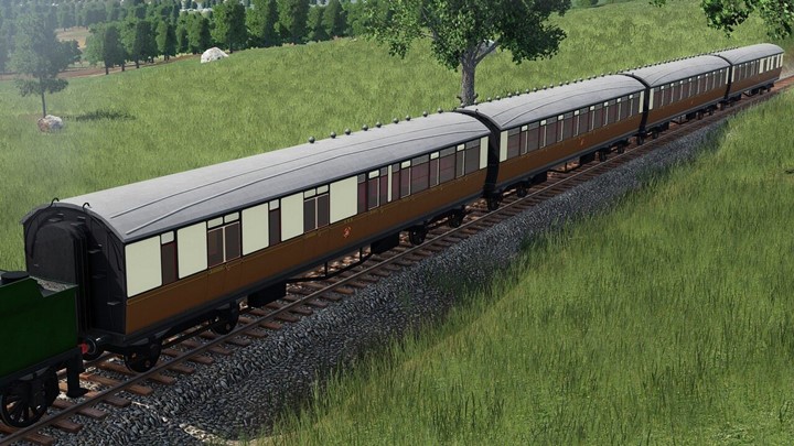 Transport Fever 2 - GWR Coaches, Late: Toplight, Collett