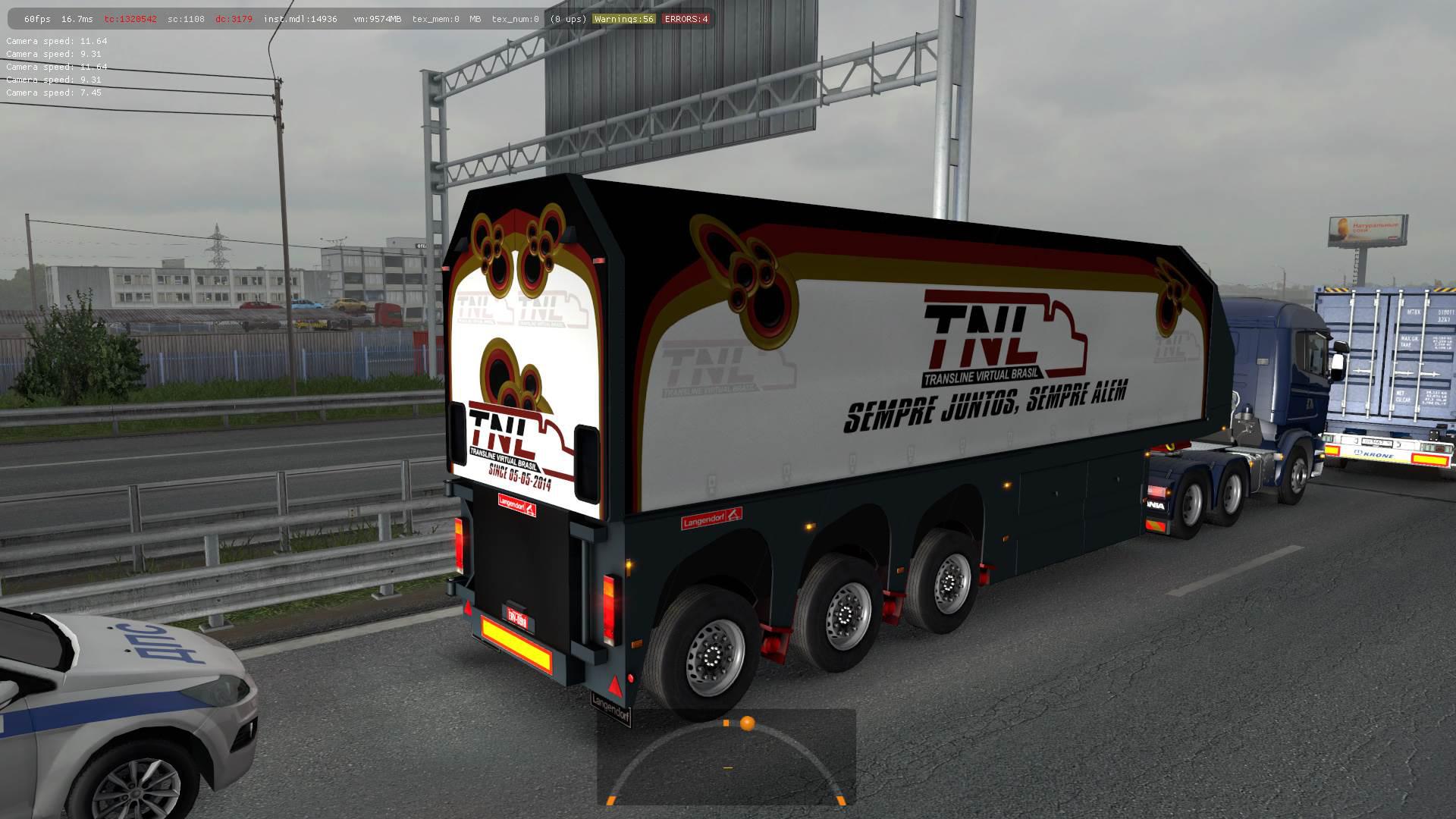 ETS2 - TNL Trailers in Traffic + Truck Skins (1.35.X)