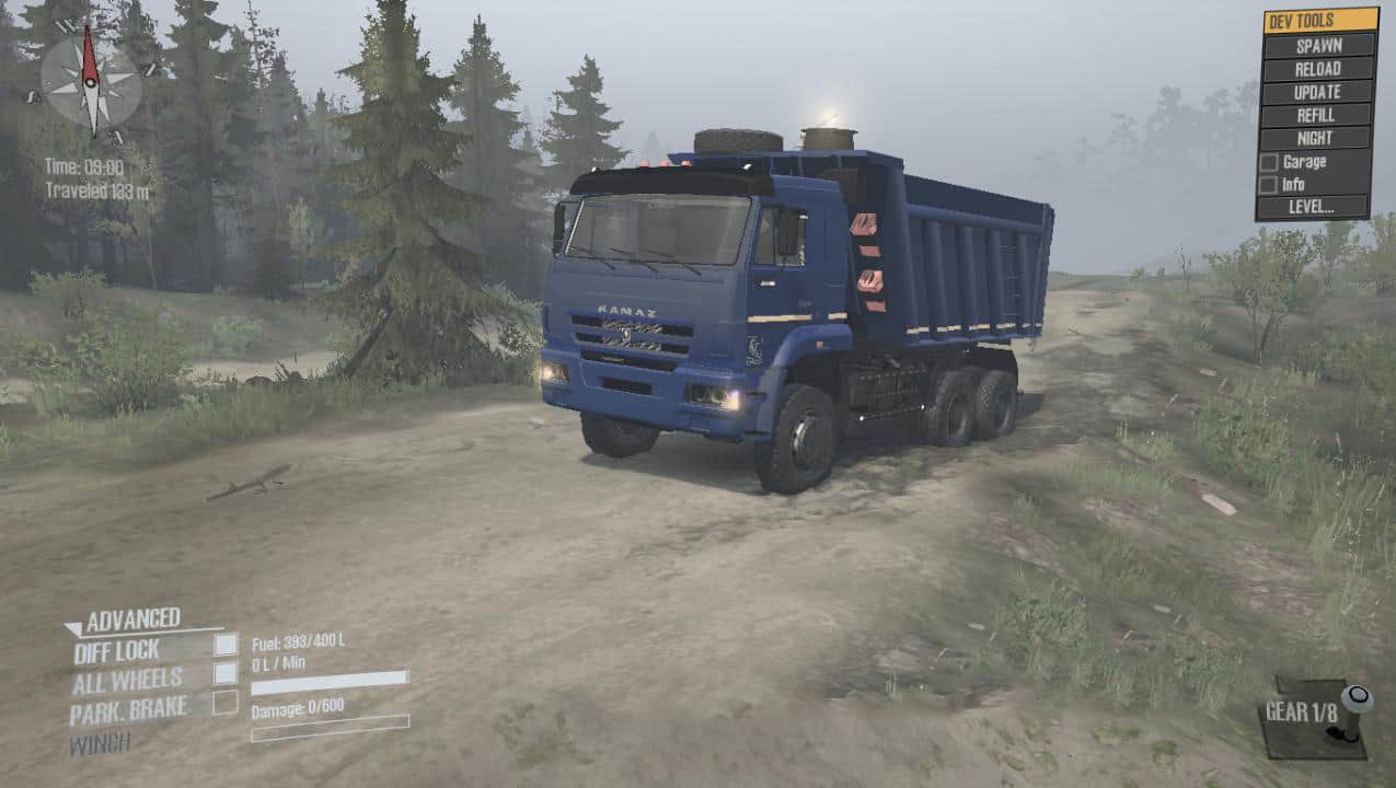 Spintires:Mudrunner - Savok KamAZ 6522 Dump Truck