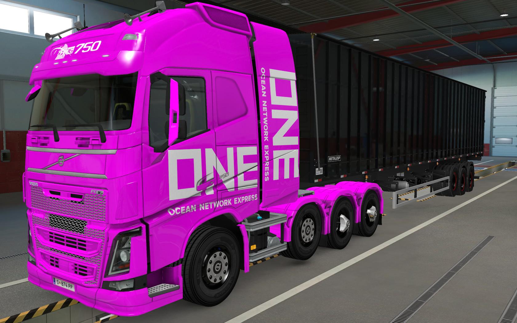 Ets2 Volvo Fh16 2012 8x4 One Ping Skin 139x Euro Truck Simulator 2 Modsclub