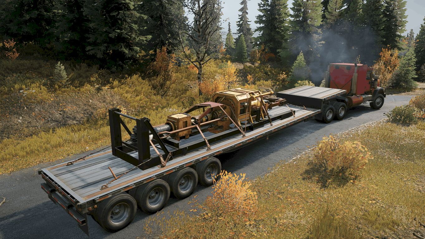 SnowRunner - 16 Wheels Stepdeck Semitrailer V1.0
