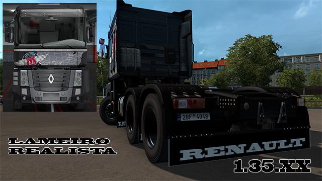 ETS2 - Animated Mudguards for Renault Magnum (1.35.X)