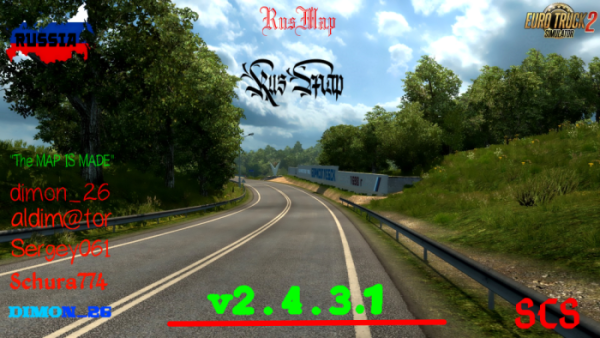 ETS2 - Rusmap Update to Version 2.43.1 (1.43.x)