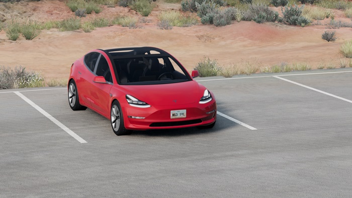 BeamNG – Tesla Model 3 Car Mod
