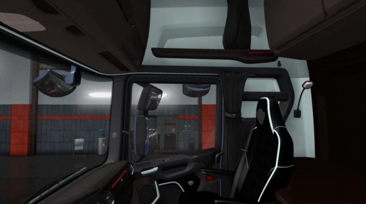 ETS2 - Scania S & R Black - White Interior (1.41.x)