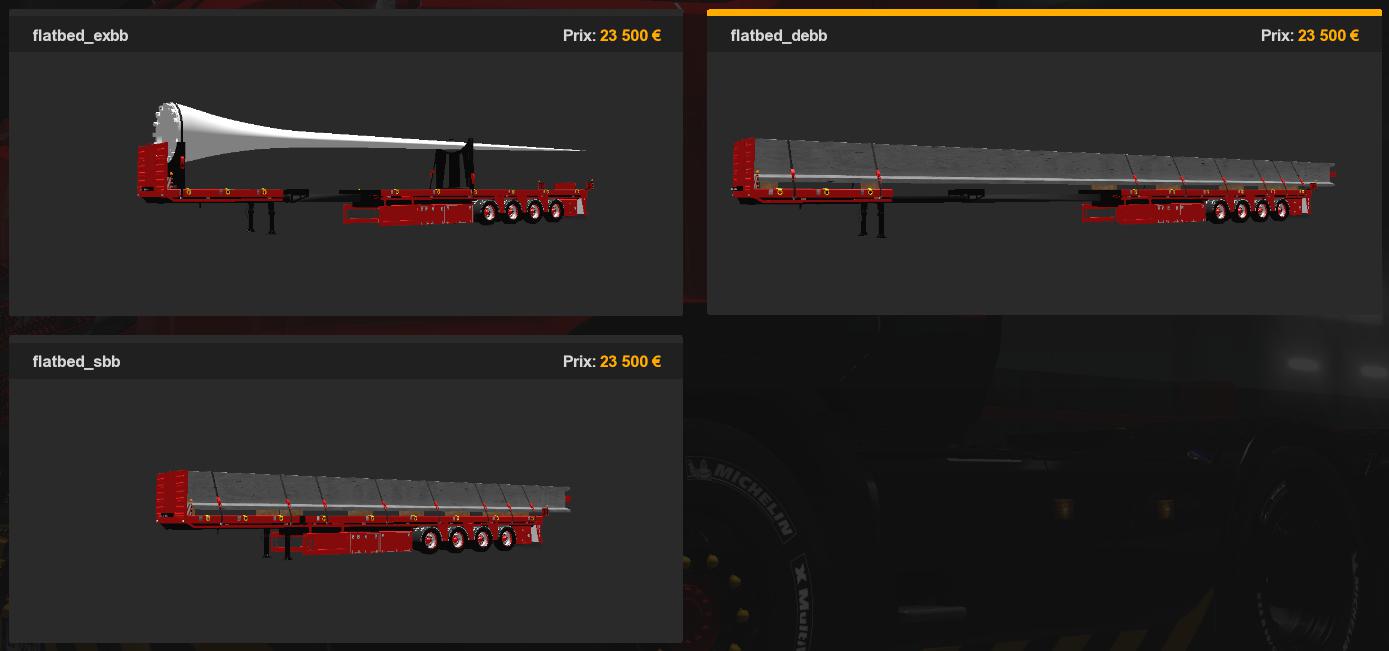 ETS2 - Flatbed 2x Extendable Version And Loading (1.39.x)