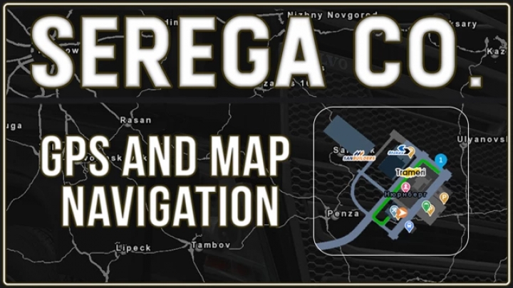 ATS - GPS and Map Navigation Mod V1.0 (1.40.x)