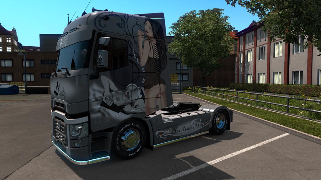 ETS2 - Renault Range T Les Dessons Chics Skin V1.0 (1.36.X)