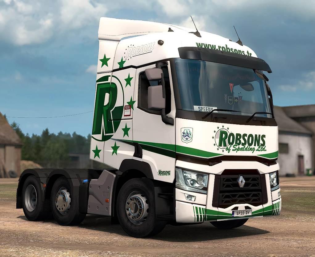 ETS2 - Renault Range Robson of Spalding Ltd. Skin V1.0 (1.35.X)
