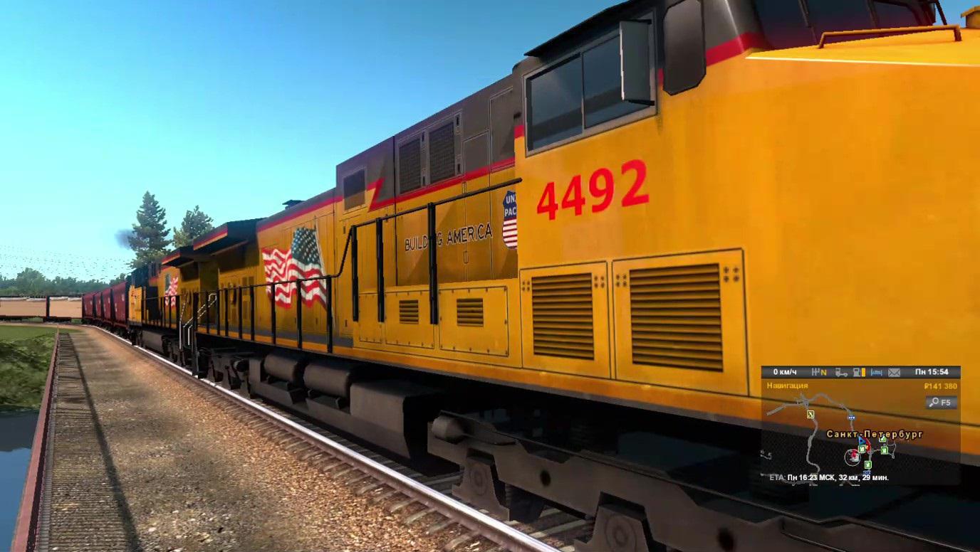 ETS2 - American Improved Trains V3.3 (1.36.x)