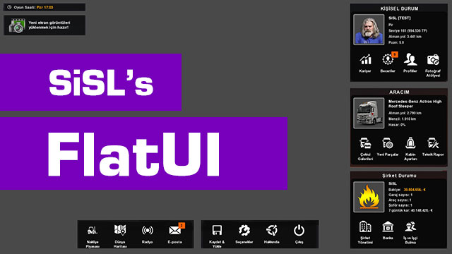 ETS2 - SiSLs FlatUI (1.43.x)