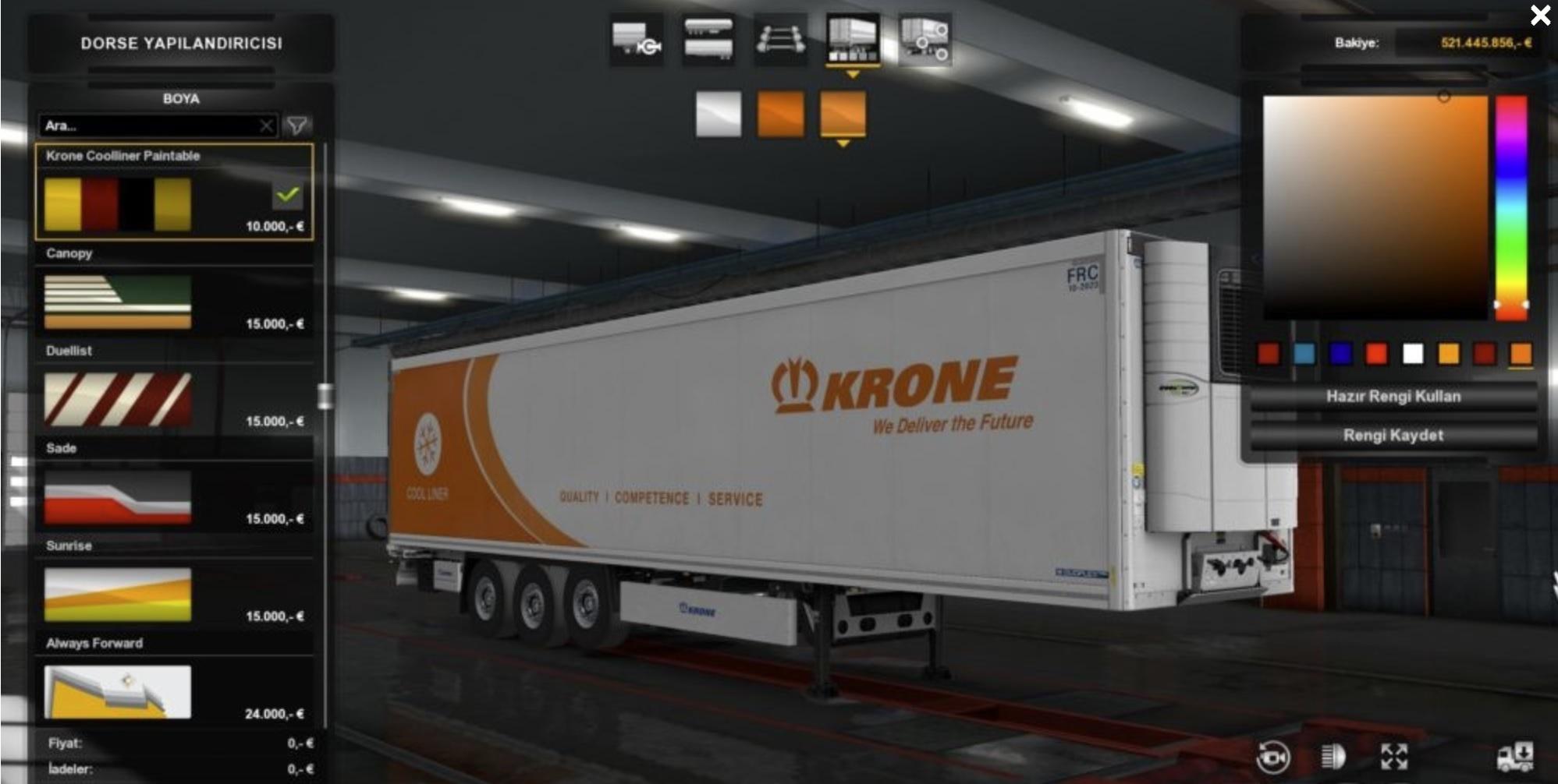 ETS2 - Krone Paintable Trailer (1.36.x)