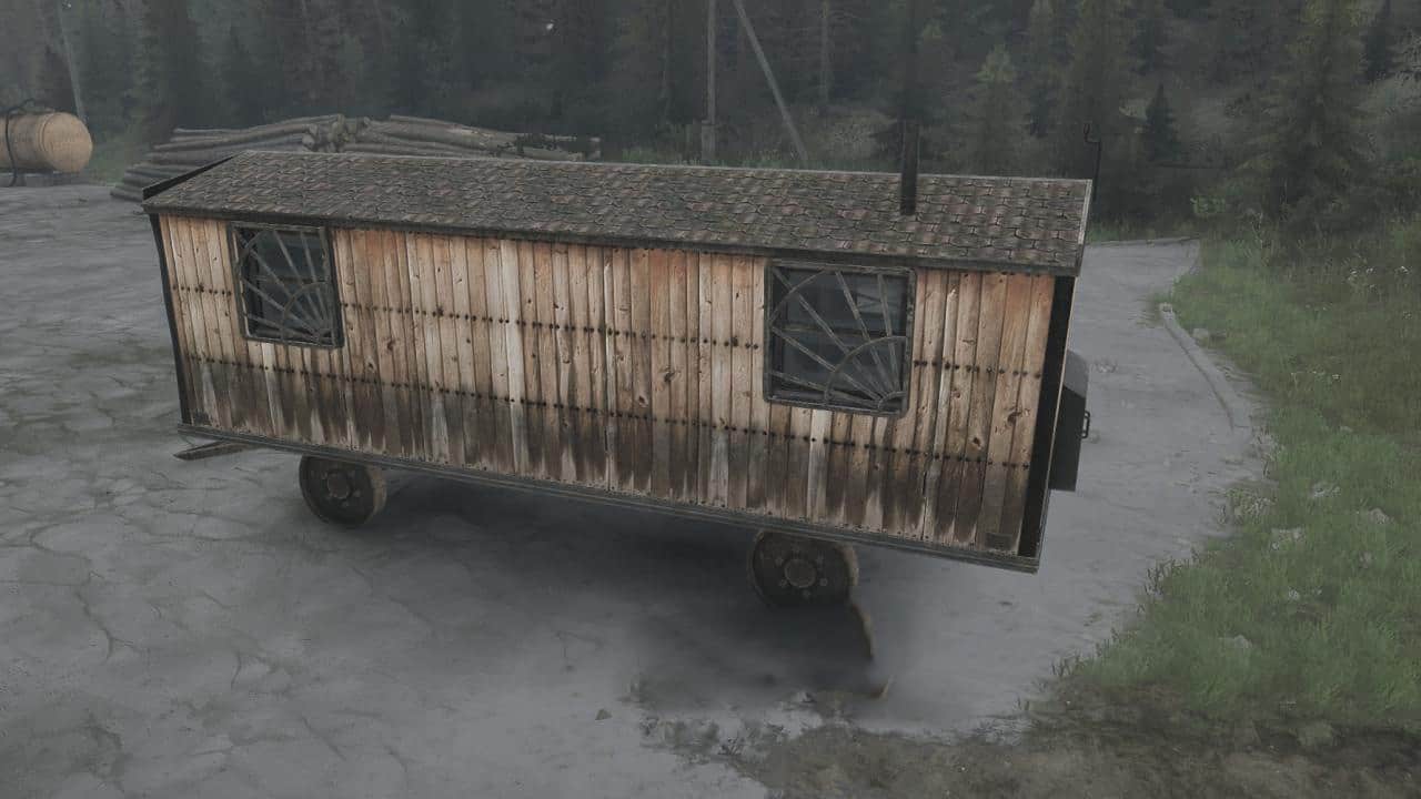 Spintires:Mudrunner - Texture of The Garage Van "Olif" V1.0