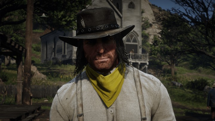 RDR2 - Green and Yellow and A Black Pattern Bandanas