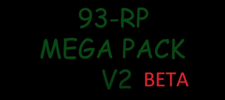 ETS2 - 93-RP Mega Pack Work in Multiplayer 1100 Trailers V2.0 (1.40.x)