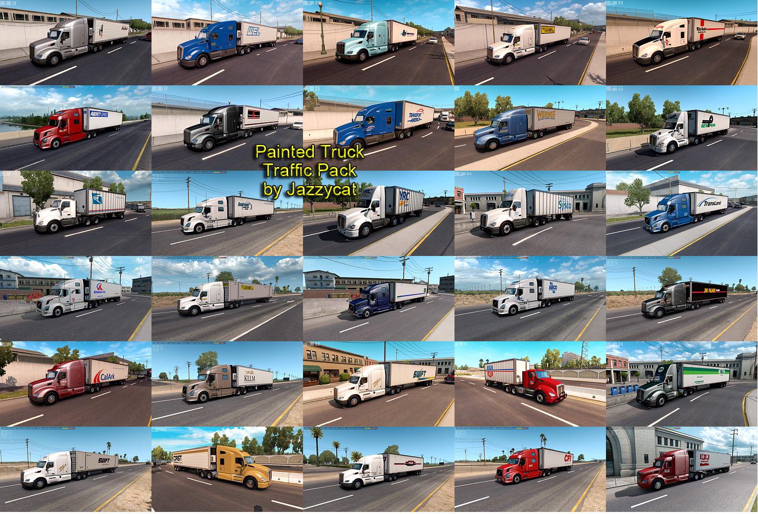 ATS - Painted Truck Traffic Pack V2.1 (1.35.X)